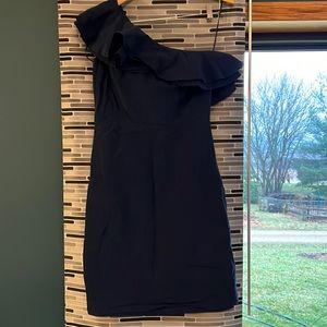 TALL size one-shoulder ruffled J.Crew dress